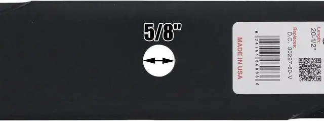 Alt view image 6 of 7 - 3 Rotary® 3434 Mower Blades for Bobcat® 72039B Ferris® 5101755SSM Scag® A48111 Snapper® 1520842 Windsor® 50-3160 Length 21 Width 2-1/2 Thickness .204 Center Hole 5/8 Fits 42in. 60in. 61in. Deck