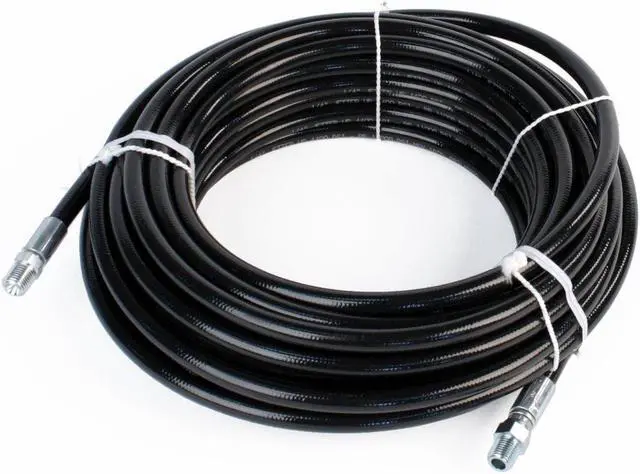 Main image of Schieffer 4400 PSI 1/4in. x 200ft. Thermoplastic Sewer Jetter Hose with 1/4in. MPT Solid & Swivel Ends