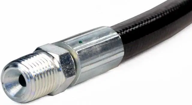 Alt view image 3 of 3 - Schieffer 4400 PSI 1/4in. x 200ft. Thermoplastic Sewer Jetter Hose with 1/4in. MPT Solid & Swivel Ends