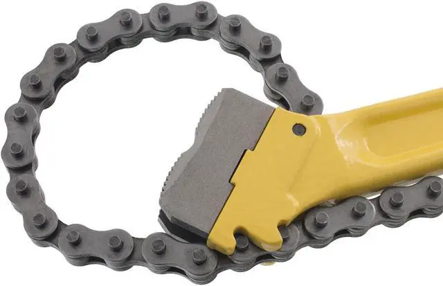 Alt view image 3 of 5 - Steel Dragon Tools® 18" Heavy Duty Chain Pipe Wrench 31320 with 20-1/4 in. Chain 5 in. Capacity