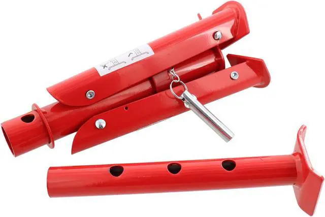 Alt view image 2 of 6 - Dragway Tools 6 Ton (12,000 lbs) Adjustable Steel Jack Stand Set of 4 with Quick Fold Legs and 3 Lockable Positions