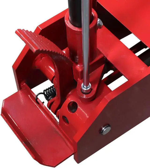 Alt view image 5 of 7 - Dragway Tools 10 Ton (20,000 lb) Hydraulic Long Frame Floor Jack with 3 Position Locking T-Handle and Foot Pedal