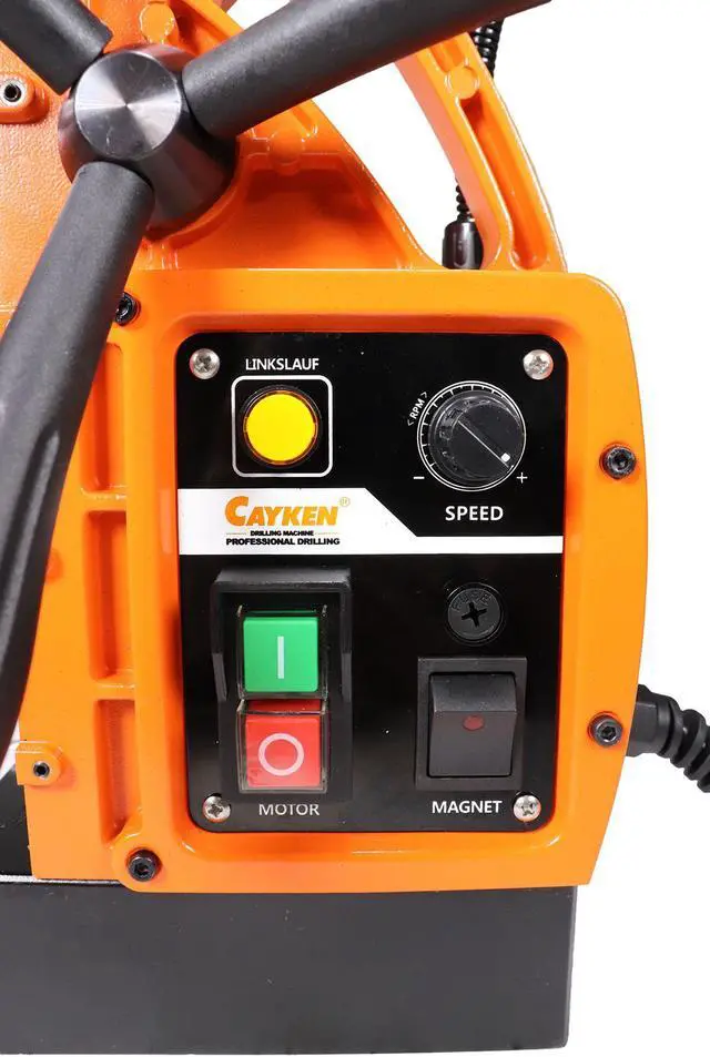 Alt view image 3 of 7 - Cayken KCY-48-2WDO 1.8in. Magnetic Drill Press with 7PC 2in. Small Annular Cutters