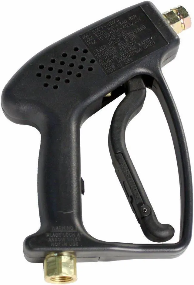 Alt view image 3 of 7 - Giant 10 GPM 5000 PSI 300°F Pressure Washer Gun with Brass Discharge fitting & Trigger Lock