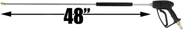 Alt view image 2 of 6 - Giant 21250B 5000 PSI Pressure Washer Gun with 48in. Stainless Steel Deluxe Wand