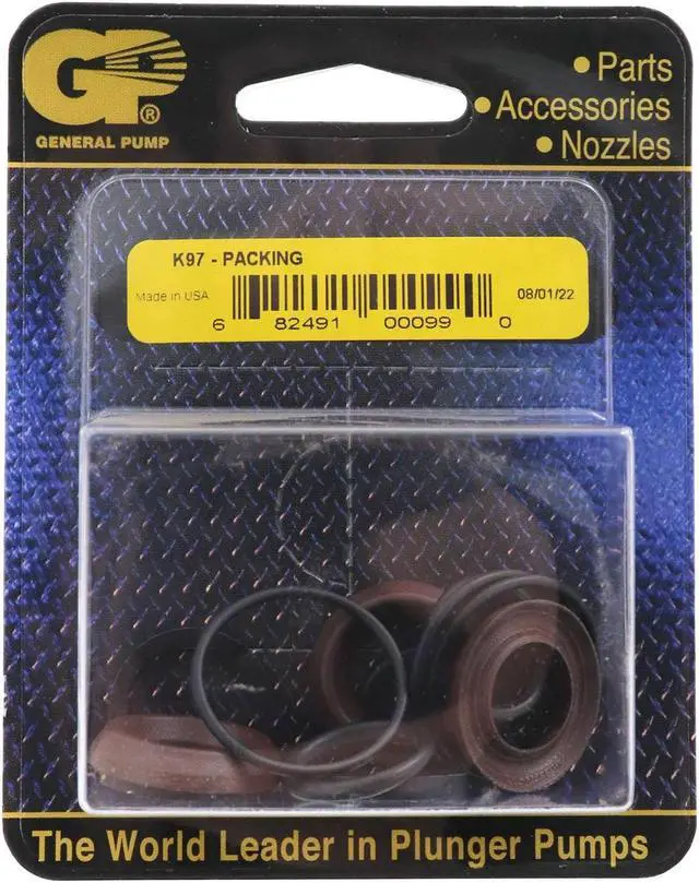 Alt view image 2 of 4 - General Pump Kit 97 Complete Seal Packing for Interpump and General TT2028, TT9071 & TP2530 Pumps