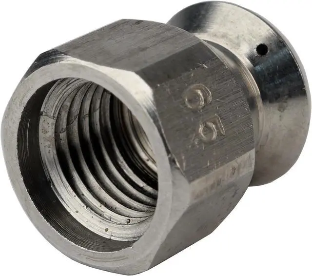 Alt view image 6 of 6 - Schieffer 1/4in. x 50ft. 4400 PSI Thermoplastic Sewer Jetter Hose & 6.5 Orifice Button Nose Nozzle