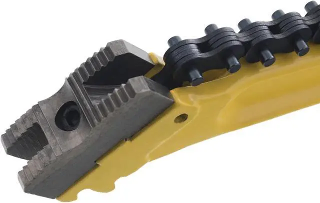 Alt view image 4 of 5 - Steel Dragon Tools® 14"  Chain Pipe Wrench 31315 C14 6" Max Capacity 18" Chain