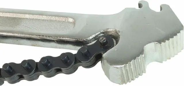 Alt view image 4 of 5 - Steel Dragon Tools® 24" Steel Chain Pipe Wrench 40224 with 23" Chain 6" Capacity