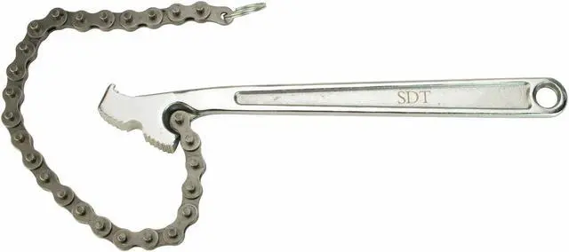 Main image of Steel Dragon Tools® 12" Steel Chain Pipe Wrench fits 40222 16" Chain 4" Capacity