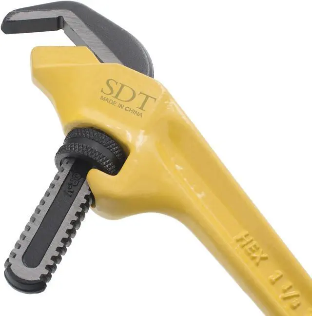 Alt view image 3 of 5 - Steel Dragon Tools® 9-1/2" Offset Hex Pipe Wrench 31305 E-110, 1-1/8" - 2-5/8" Capacity