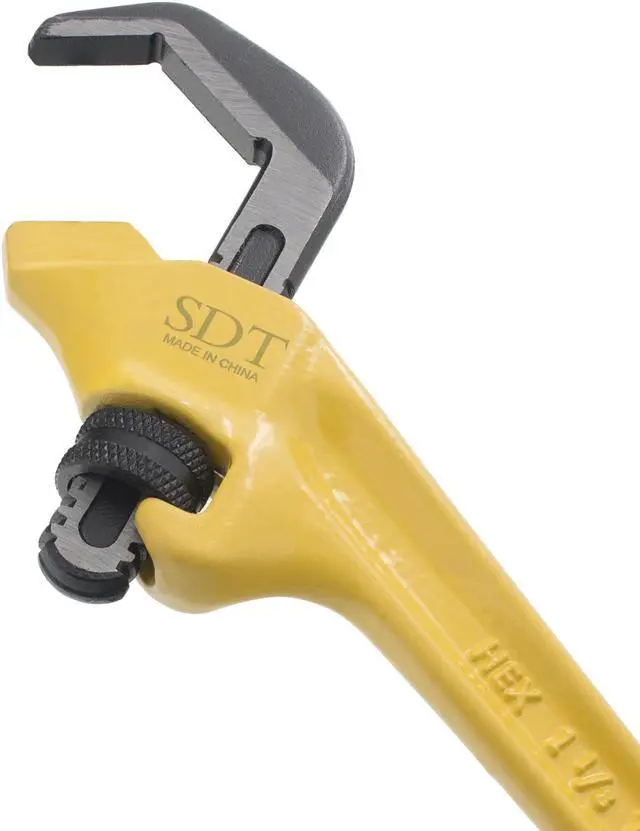 Alt view image 4 of 5 - Steel Dragon Tools® 9-1/2" Offset Hex Pipe Wrench 31305 E-110, 1-1/8" - 2-5/8" Capacity