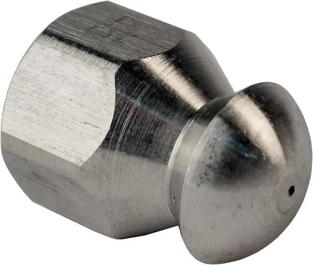 Alt view image 4 of 6 - Schieffer 1/4in. x 100ft. 4400 PSI Thermoplastic Sewer Jetter Hose & 4.5 Orifice Button Nose Nozzle