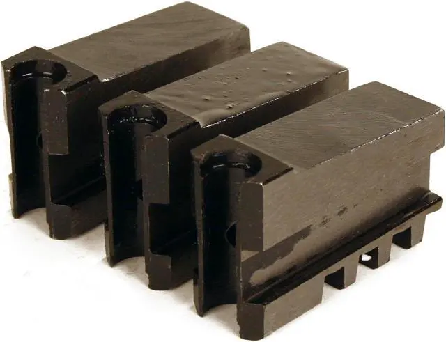 Alt view image 6 of 7 - Steel Dragon Tools® 44090 Chuck Jaws with 44715 Inserts fit RIDGID® 300 Pipe Threading Machines