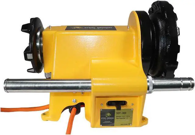 Alt view image 2 of 7 - Steel Dragon Tools® 300 Power Drive and 1206 Stand for Roll Grooving or Pipe Threading 41855 42360