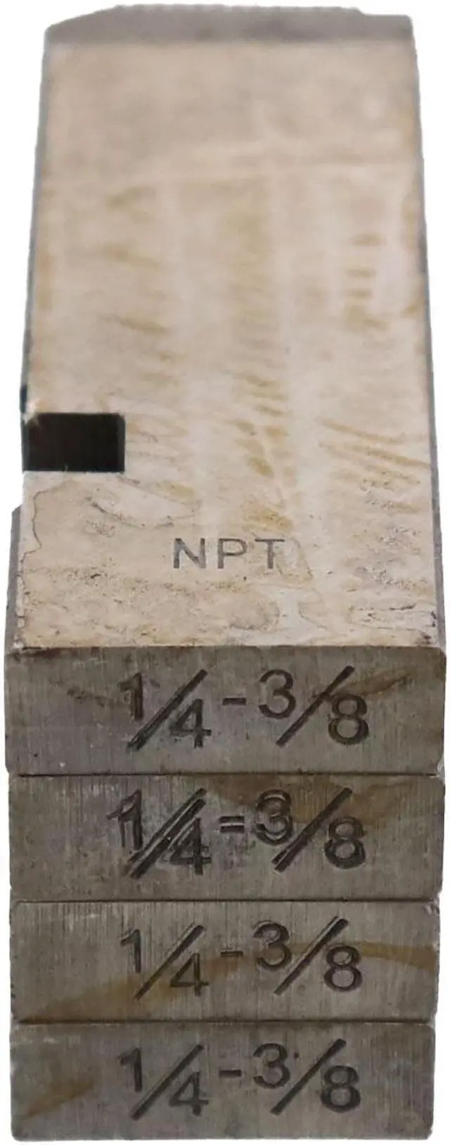 Alt view image 5 of 5 - Steel Dragon Tools® 47740 1/4"- 3/8" Alloy RH NPT Universal Pipe Dies fits RIDGID® 811A 815A Die Heads
