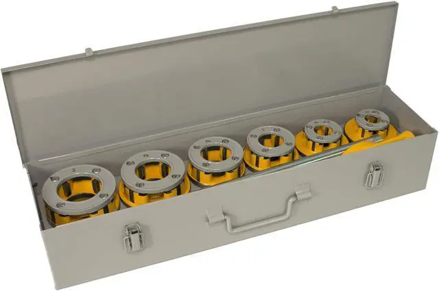 Alt view image 2 of 7 - Steel Dragon Tools® 12-R 1/2in. - 2in. Manual Ratchet Threader Set compatible with RIDGID® 700 41935 12R 36475