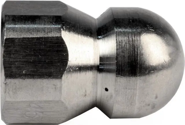 Alt view image 5 of 6 - Schieffer 3/8in. x 100ft. 4000 PSI Thermoplastic Sewer Jetter Hose & 4.5 Orifice Button Nose Nozzle