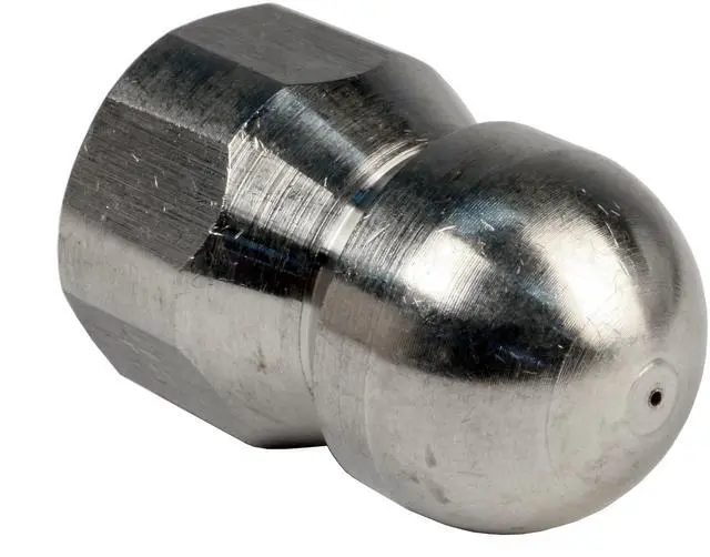 Alt view image 4 of 6 - Schieffer 3/8in. x 100ft. 4000 PSI Thermoplastic Sewer Jetter Hose & 4.5 Orifice Button Nose Nozzle