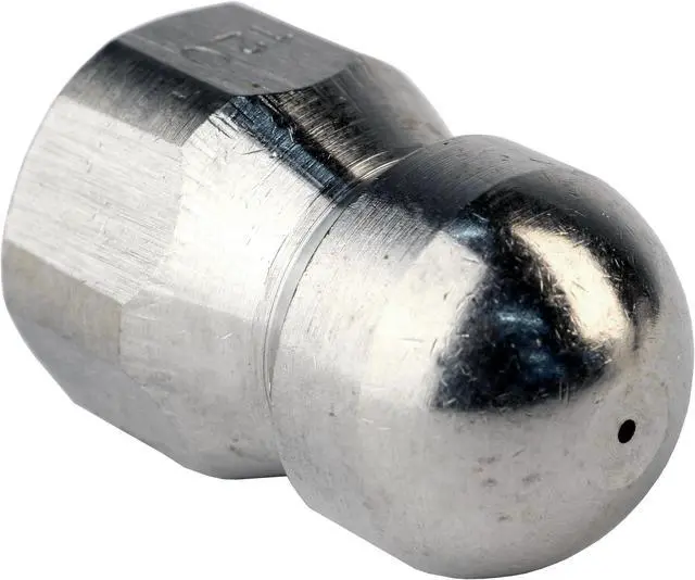 Alt view image 4 of 6 - Schieffer 3/8in. x 100ft. 4000 PSI Thermoplastic Sewer Jetter Hose & 12.0 Orifice Button Nose Nozzle