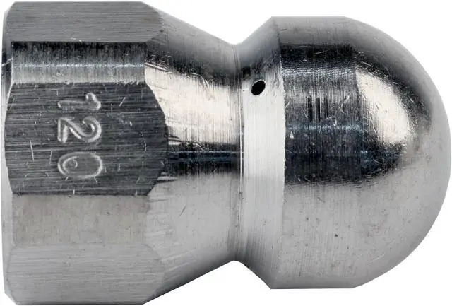 Alt view image 6 of 6 - Schieffer 3/8in. x 100ft. 4000 PSI Thermoplastic Sewer Jetter Hose & 12.0 Orifice Button Nose Nozzle