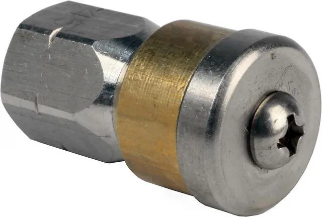 Alt view image 4 of 7 - Schieffer 1/4in. x 200ft. 4400 PSI Thermoplastic Sewer Jetter Hose & 5.5 Orifice Button Nose and 5.5 Rotating Nozzles