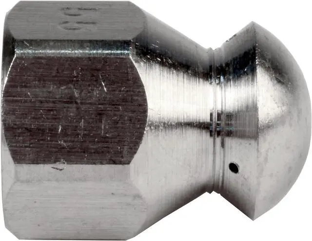 Alt view image 5 of 6 - Schieffer 1/4in. x 200ft. 4400 PSI Thermoplastic Sewer Jetter Hose & 5.5 Orifice Button Nose Nozzle