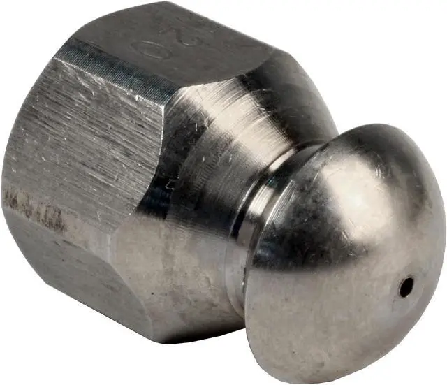 Alt view image 4 of 6 - Schieffer 1/4in. x 100ft. 4400 PSI Thermoplastic Sewer Jetter Hose & 12.0 Orifice Button Nose Nozzle