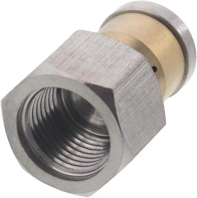 Alt view image 3 of 3 - Erie Tools Rotating 3/8-inch Drain Cleaning Nozzle 8.0 Orifice 4000 PSI Stainless Steel for Sewer Pipe Water Jetter