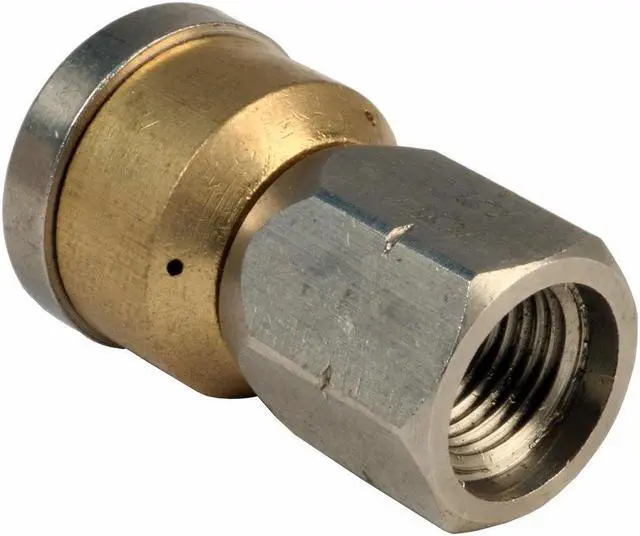 Alt view image 3 of 3 - Erie Tools Rotating 1/8-inch Drain Cleaning Nozzle 5.5 Orifice 4000 PSI Stainless Steel for Sewer Pipe Water Jetter