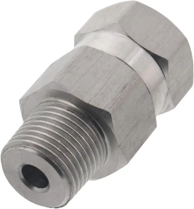 Alt view image 2 of 2 - 25 Erie Tools Stainless Steel Pressure Washer Swivel Coupler 3/8in. Male to Female NPT 3200 PSI