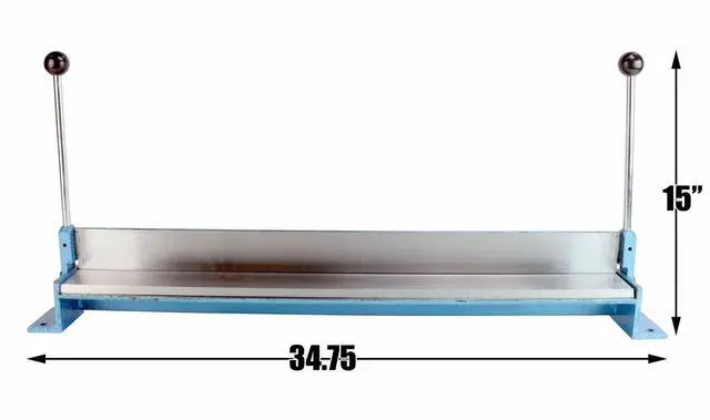Alt view image 7 of 7 - Erie Tools 30" Portable Bench Top Sheet Metal Hand Brake 16 Gauge Bender Up to 90 Degree Bends Heavy Duty