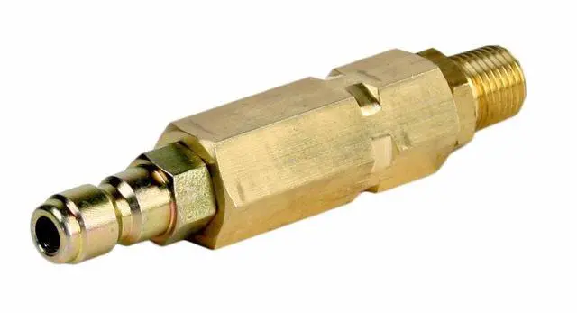 Main image of Erie Tools Brass High Pressure Washer Turbo Nozzle Filter 5000 PSI with 1/4in. Inlet x 1/4in. Plug
