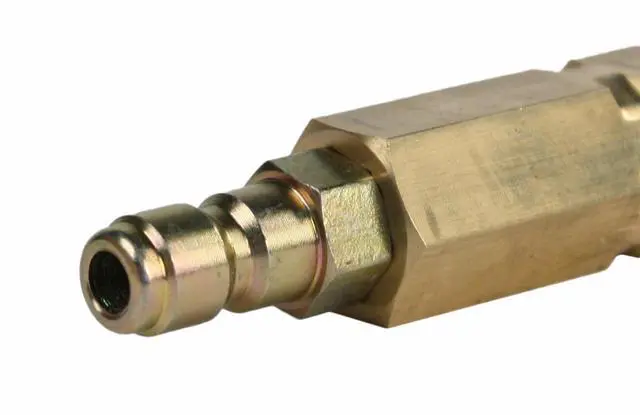 Alt view image 3 of 4 - Erie Tools Brass High Pressure Washer Turbo Nozzle Filter 5000 PSI with 1/4in. Inlet x 1/4in. Plug