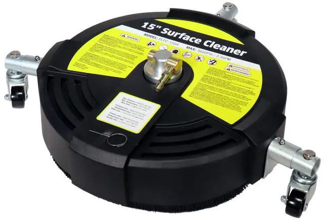 Alt view image 2 of 7 - Erie Tools 15 Plastic Reversible Flipping Surface Cleaner W/ Rotating Detachable Wheels