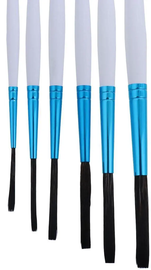 Alt view image 4 of 4 - Andrew Mack Tilly Quill Series Synthetic Hair Pinstriping Paint Brushes Hanson Mack Set of 6 Sizes 0,2,4,6,8, and 10