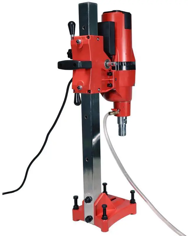 Alt view image 6 of 7 - Cayken 3700W 510RPM 7in. 180 Diamond Wet Core Drill Rig with Vertical Stand