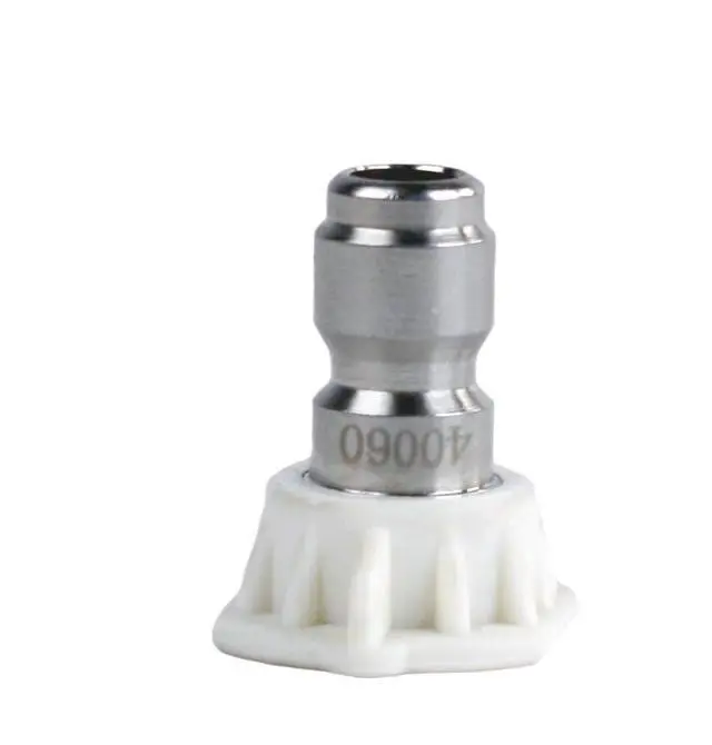Alt view image 2 of 4 - (100) Erie Tools 3.0 Stainless Steel Orifice 40 Degree 1/4in. Quick Connect 4000 PSI High Pressure Washer Spray Nozzle Tips