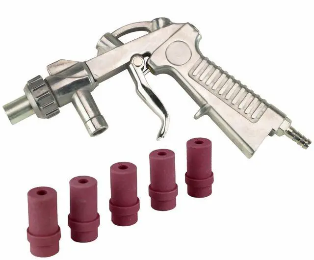 Main image of Dragway Tools Blast Media Gun & (5) 6MM Nozzles for 25 60 90 Sandblast Cabinet