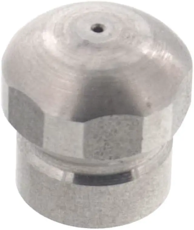 Alt view image 2 of 3 - Erie Tools Button Nose 1/8" Drain Cleaning Nozzle 4.0 Orifice 5500 PSI Stainless Steel for Sewer Pipe Water Jetter