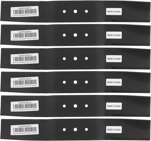 Main image of 6 Mower Blades for MTD® 742-0171 742-0171B 942-0171 942-0171B 190-993-000 195-958-000 196-993-000 19958S 19993C 19993S