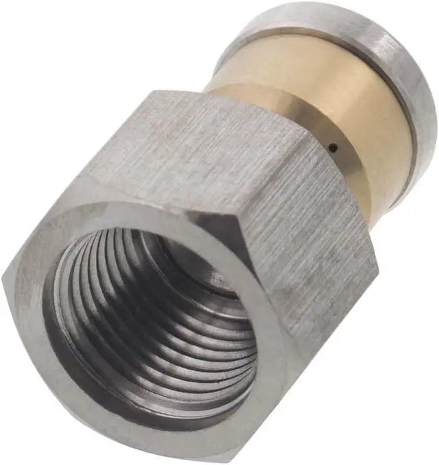 Alt view image 3 of 3 - Erie Tools Rotating 3/8" Drain Cleaning Nozzle 3.5 Orifice 4000 PSI Stainless Steel for Sewer Pipe Water Jetter