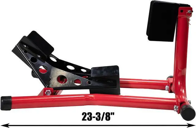 Alt view image 4 of 7 - Dragway Tools 1500 lb Fixed Motorcycle Front Wheel Chock fits Sport Bikes & Road Cruisers
