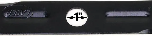 Alt view image 6 of 7 - 9 USA Mower Blades® BD19BP Low Lift Mulching Blade Replaces Black and Decker® 9054143 90541433-01 Length 18 1/2 in. Width 1 3/4 in. Thickness .150 in. Center Hole 1 in.