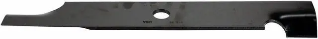 Alt view image 3 of 7 - USA Mower Blades U15180BP (6) High-Lift Replacement Blades for 103-6387 103-6387-S 103-6402-S Length 18 in. Width 2-1/2 in. Thickness .250 in. Center Hole 15/16 in. 52 in. Deck
