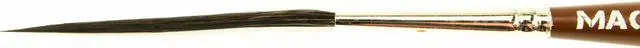 Alt view image 4 of 7 - Set of 4 Sizes 000-2 Series Long Bob Pinstriping Scrolling Brush Black Synthetic & Blue Squirrel 1 3/4" Hair Length