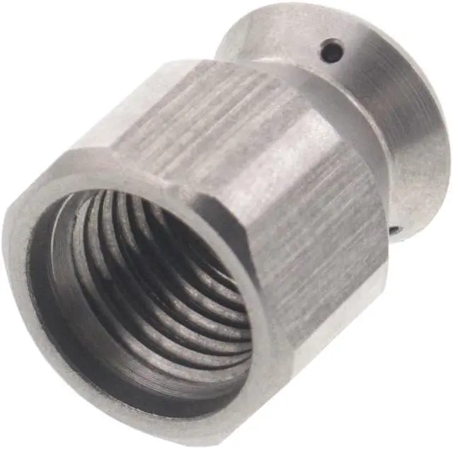 Alt view image 3 of 3 - Erie Tools Button Nose 1/4" Drain Cleaning Nozzle 11.0 Orifice 5500 PSI Stainless Steel for Sewer Pipe Water Jetter