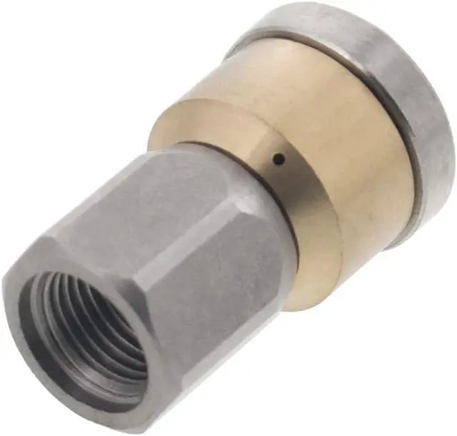 Alt view image 3 of 3 - Erie Tools Rotating 1/8" Drain Cleaning Nozzle 4.5 Orifice 4000 PSI Stainless Steel for Sewer Pipe Water Jetter