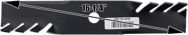 Alt view image 4 of 7 - 3 USA Mower Blades® Toothed for Toro® 109-6872, 103-6381, 48" Deck