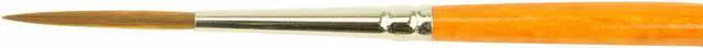 Alt view image 5 of 7 - Set of 2 Size 1-2 Series AJ Alan Johnson Mini Detailer Brush Dark Brown Synthetic Hair Pinstriper